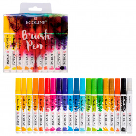 Ecoline Brushpen Set 20 Rotuladores