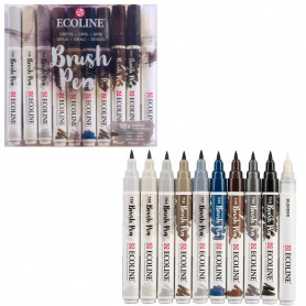 Ecoline Brushpen Set Tonos Grises