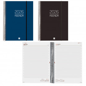 Agenda Espiral Opaque E40 Día Página Finocam 2026