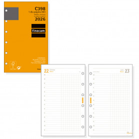 Recambio Día Página Classic C398 Finocam 2026