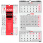 Calendario Pared 3 Meses Vista Finocam 2026