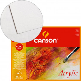 Bloc para Acrílico 34x41cm 400gr Grano Fino Canson