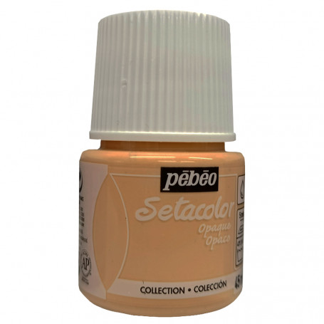Setacolor Opaco 45 ml Pébéo 507 Naranja Melocotón