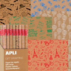 Rollo Papel Regalo Party 70 x 200 cm Apli