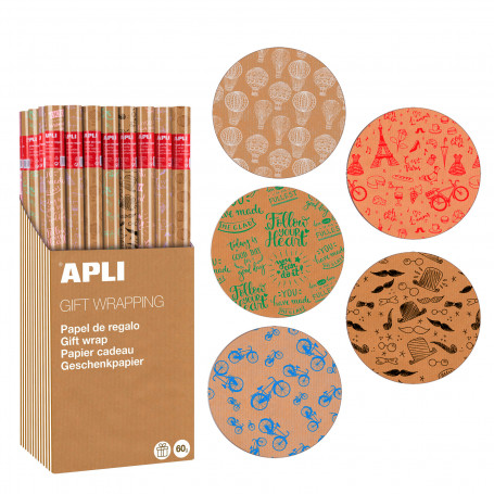 Rollo Papel Regalo Party 70 x 200 cm Apli