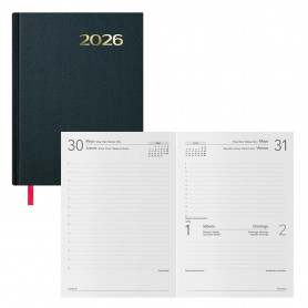 Agenda Sintex Día Página Negro Dohe 2026