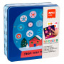 Caja Metálica Juego Gomets Navidad Apli 