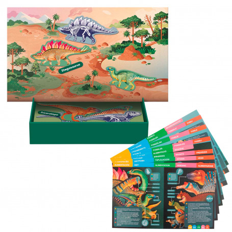 Juegos Magnéticos +5 años Apli Kids Dinosaurios Contenido