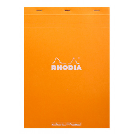 Bloc de Notas con puntos Rodhia A4 Tapa Naranja