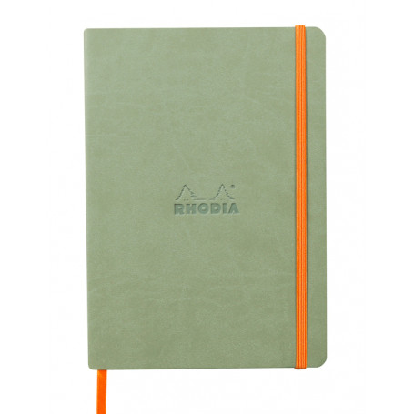 Libreta Rodhia Tapa Blanda A5 Rayado Celadón