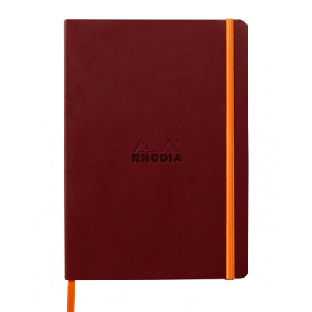 Libreta Rodhia Tapa Blanda A5 Rayado Rojo Coral