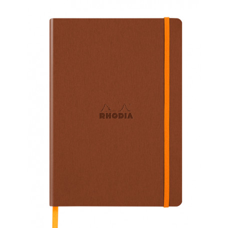 Libreta Rodhia Tapa Blanda A5 Rayado Cobre
