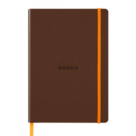 Libreta Rodhia Tapa Blanda A5 Rayado Bronce