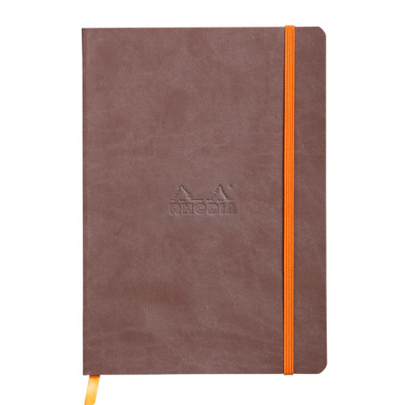 Libreta Rodhia Tapa Blanda A5 Rayado Chocolate 