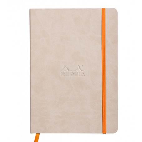Libreta Rodhia Tapa Blanda A5 Rayado Beige