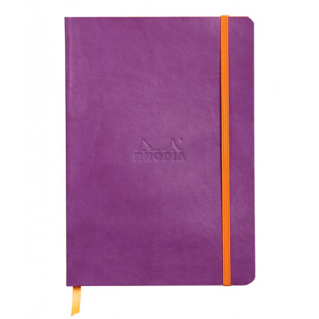 Libreta Rodhia Tapa Blanda A5 Rayado Violeta 