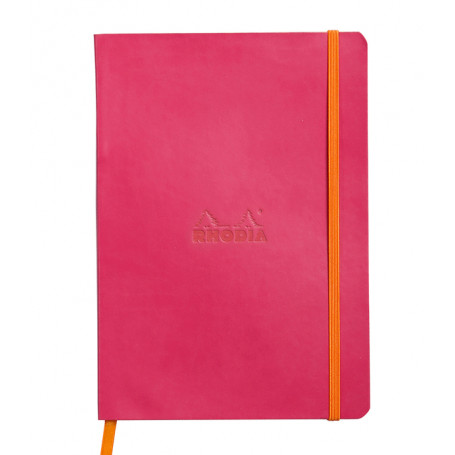 Libreta Rodhia Tapa Blanda A5 Rayado Frambuesa