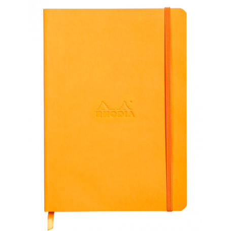 Libreta Rodhia Tapa Blanda A5 Rayado Naranja 