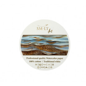 Bloc Acuarela Circular 16 cm 300grs/m2 Algodón 100% Smlt