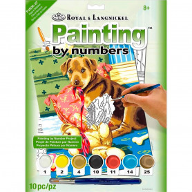 Pintar por Números Cachorro con Peluche