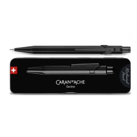 Portaminas 0.7mm Negro 849 con estuche metal Caran D' Ache