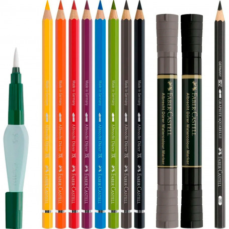 Set Iniciación Técnicas Húmedas Albrecht Dürer Faber Castell Contenido