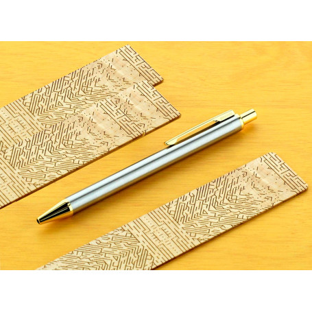 Bolígrafo 70 Gold Inoxcrom - Clip y Terminales Dorados