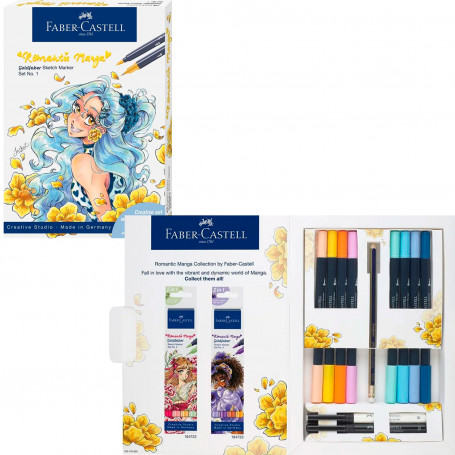 Set Rotuladores Nº 1 Romantic Manga Goldfaber Faber Castell