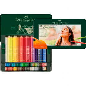 Caja Metal 102 Colores Pinturas Polychromos Faber Castell