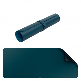 Alfombrilla Sobremesa XL 100 x 40 cm Gris Terciopelo Leitz