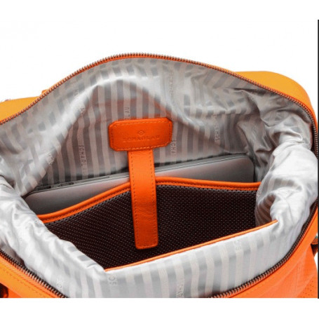 Mochila 13" Naranja Scharlau 2 bolsillos