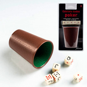 Cubilete y Dados Póker Fournier