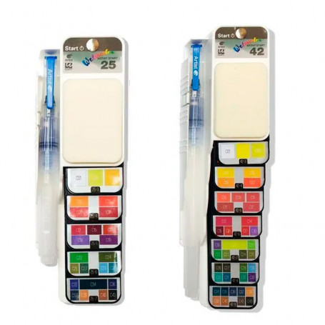 Caja Abanico Acuarelas Start