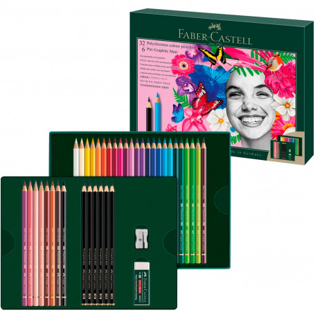 Set Polychromos & Pitt Graphite Matt 40 PiezasFaber Castell