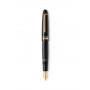 Estilográfica 146 Resina Oro Caligrafíca Plumín Curvo Montblanc