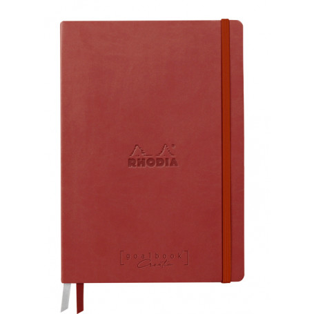 Cuaderno Pasta Dura simil piel Italiano Nacarat Goalbook Rhodia
