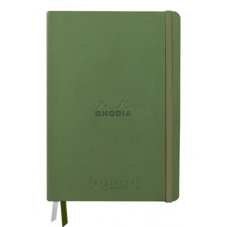 Cuaderno Pasta Dura simil piel Italiano Sauge Goalbook Rhodia