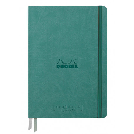 Cuaderno Pasta Dura simil piel Italiano Eau Goalbook Rhodia