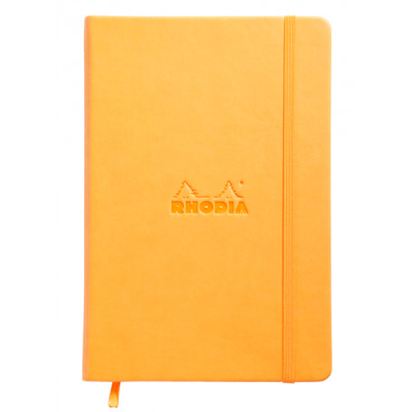 Cuaderno Rayado Tapa Dura 14x21 Rayado Naranja Webnotebook Rhodia