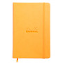 Cuaderno Rayado Tapa Dura 14x21 Rayado Naranja Webnotebook Rhodia