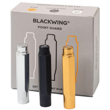 Juego de 3 piezas de puntas Blackwing (Dorado, Plateado y Negro)