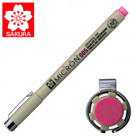 Rotulador Pigma Micron 005 Sakura Rosa
