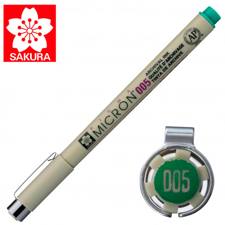 Rotulador Pigma Micron 005 Sakura Verde