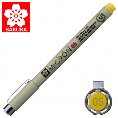 Rotulador Pigma Micron 05 Sakura Amarillo