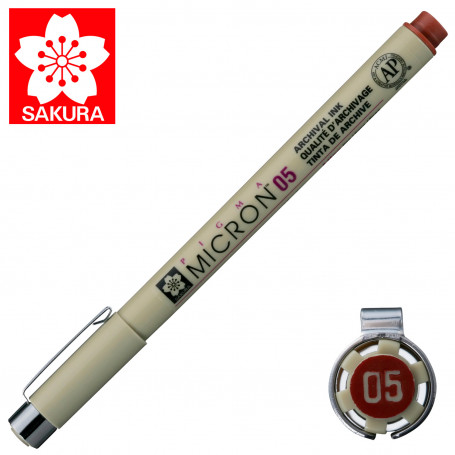 Rotulador Pigma Micron 05 Sakura Pardo
