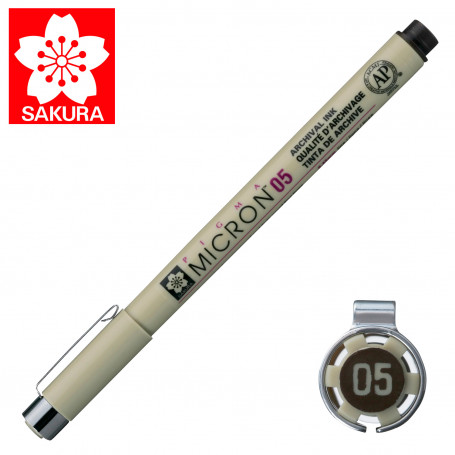 Rotulador Pigma Micron 05 Sakura Sepia