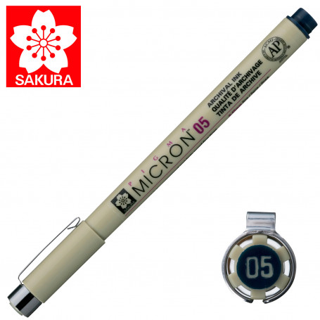 Rotulador Pigma Micron 05 Sakura Negro Azul