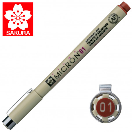 Rotulador Pigma Micron 01 Sakura Pardo