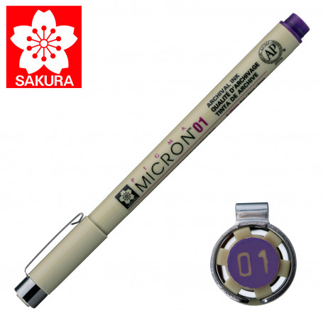Rotulador Pigma Micron 01 Sakura Púrpura