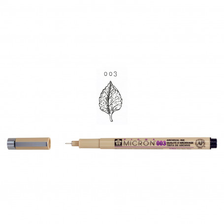 Rotulador Pigma Micron Negro Sakura Trazo 0,15 mm